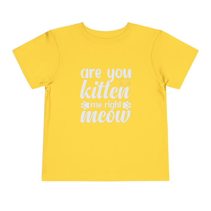Kitten Me Right Meow Toddler Tee