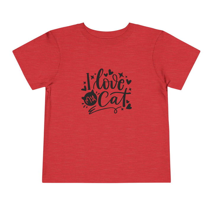 I Love My Cat Toddler Tee