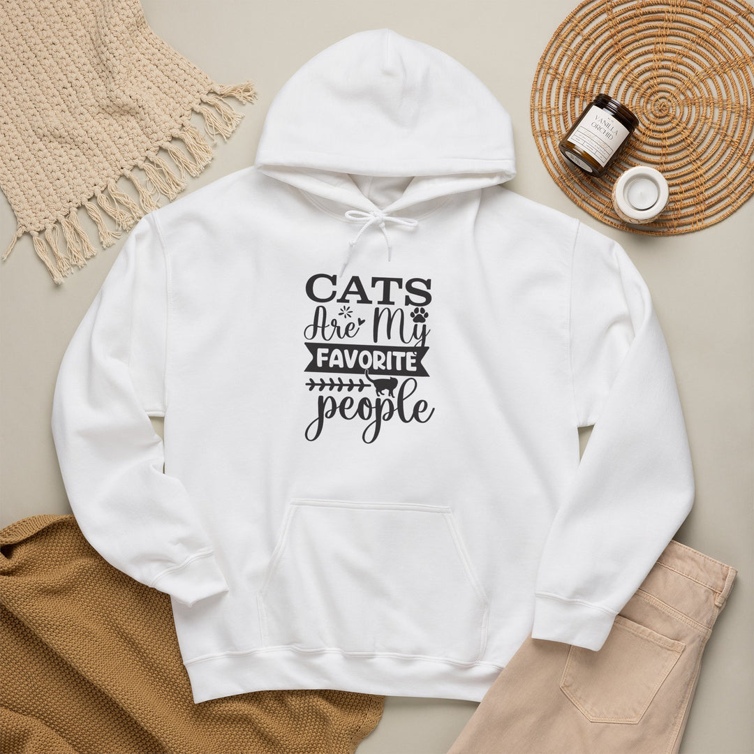 Cats Are My Favorite People Hooded Sweatshirt