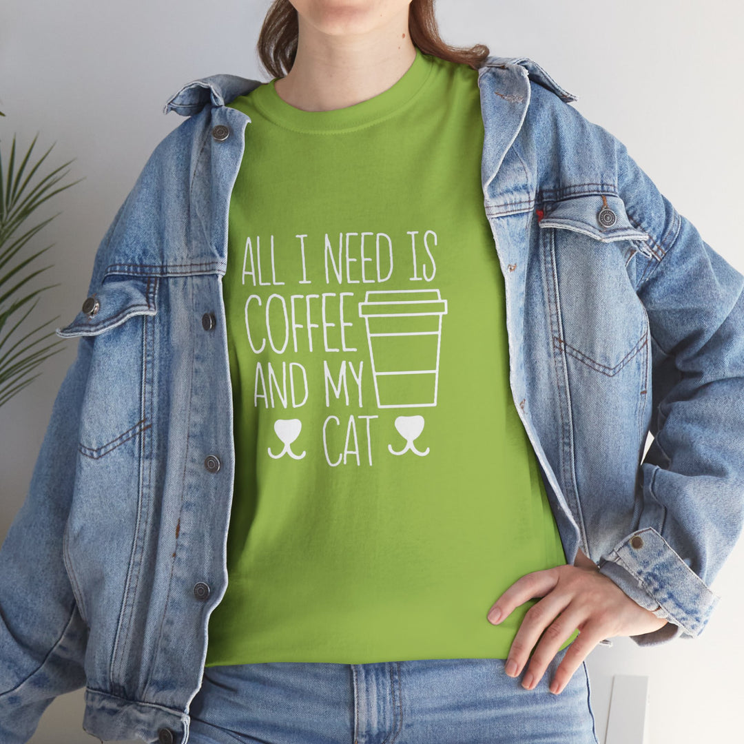 Coffee and My Cat Cotton Tee