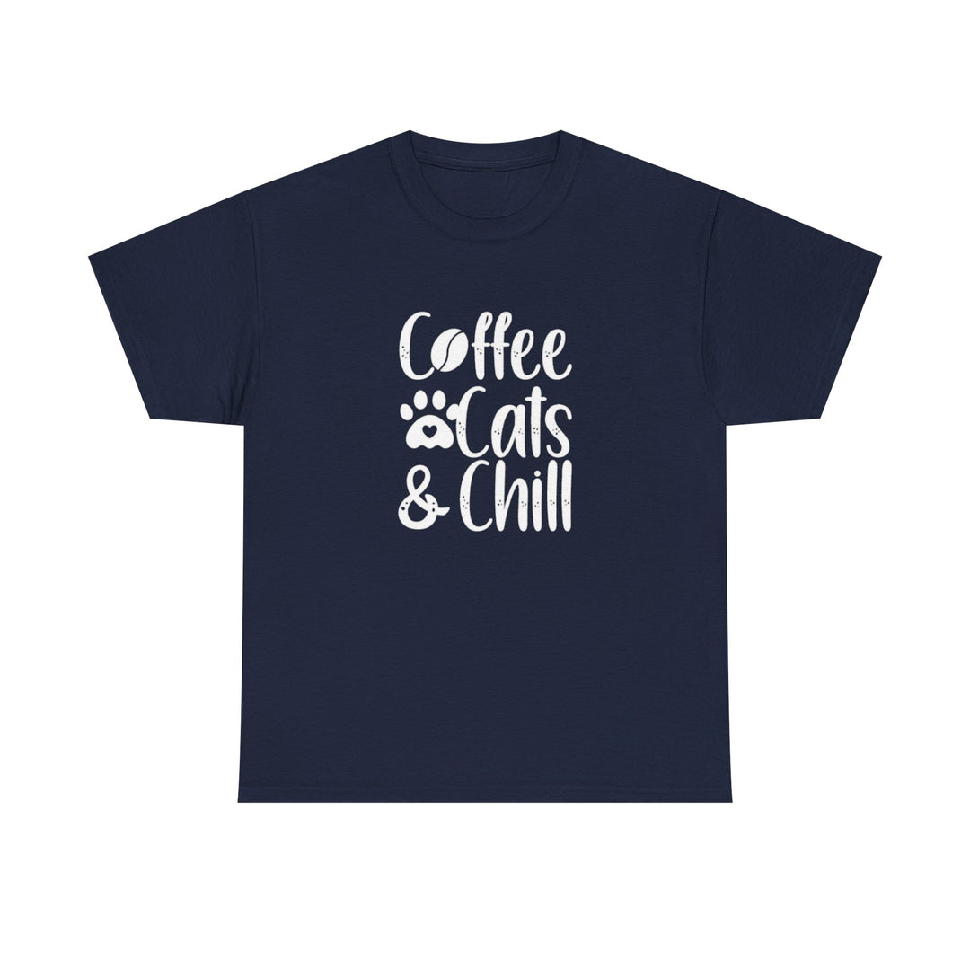 Coffee Cats and Chill Cotton Tee