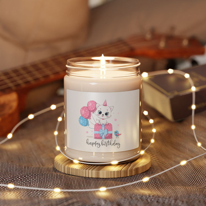 Happy Birthday Kitty Scented Soy Candle