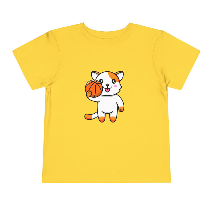 Basketball Cat Toddler Tee