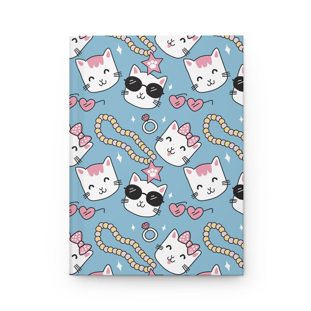Cats and Pearls Hardcover Journal
