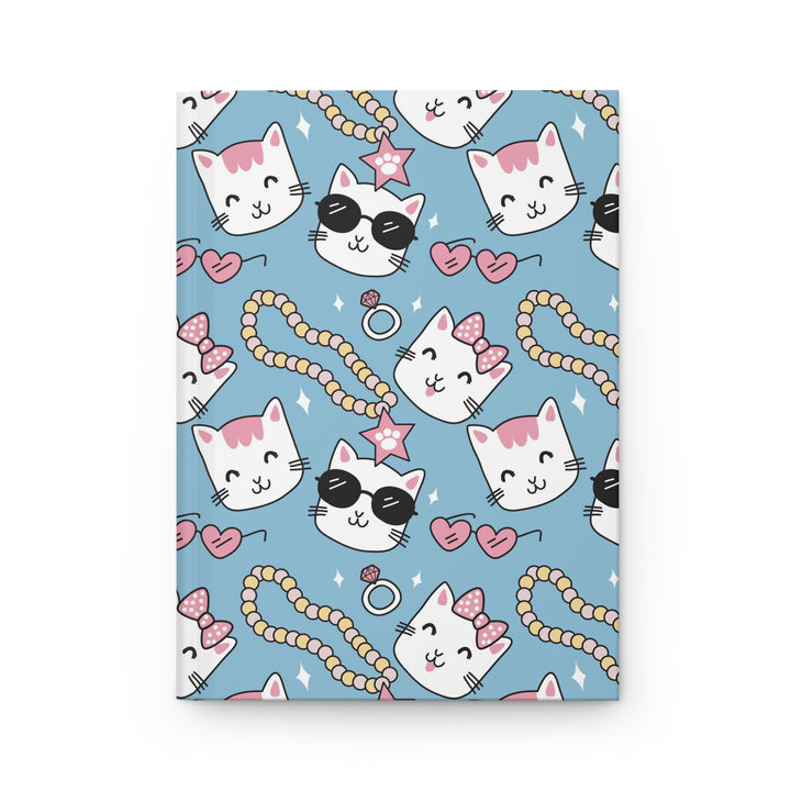 Cats and Pearls Hardcover Journal