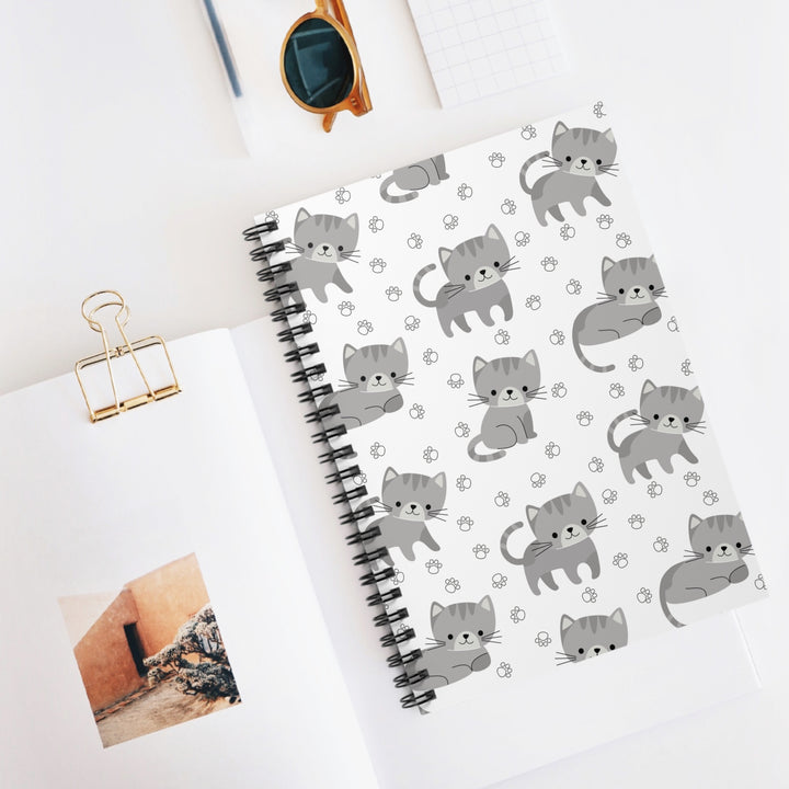 Little Gray Kitten Spiral Notebook
