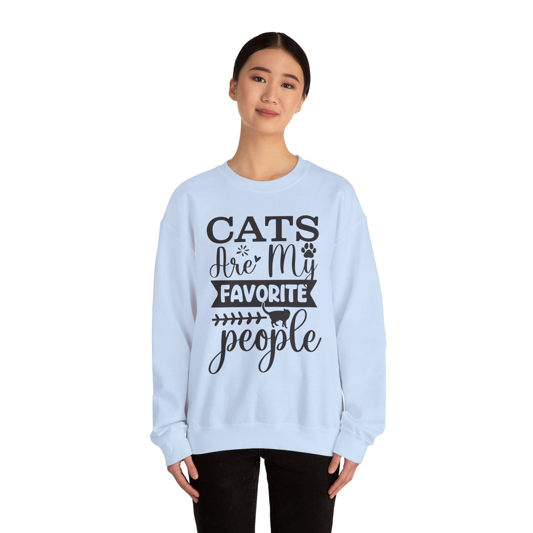 Cats Are My Favorite People Crewneck Sweatshirt