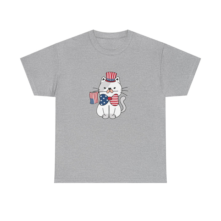 Patriotic Cat Cotton Tee