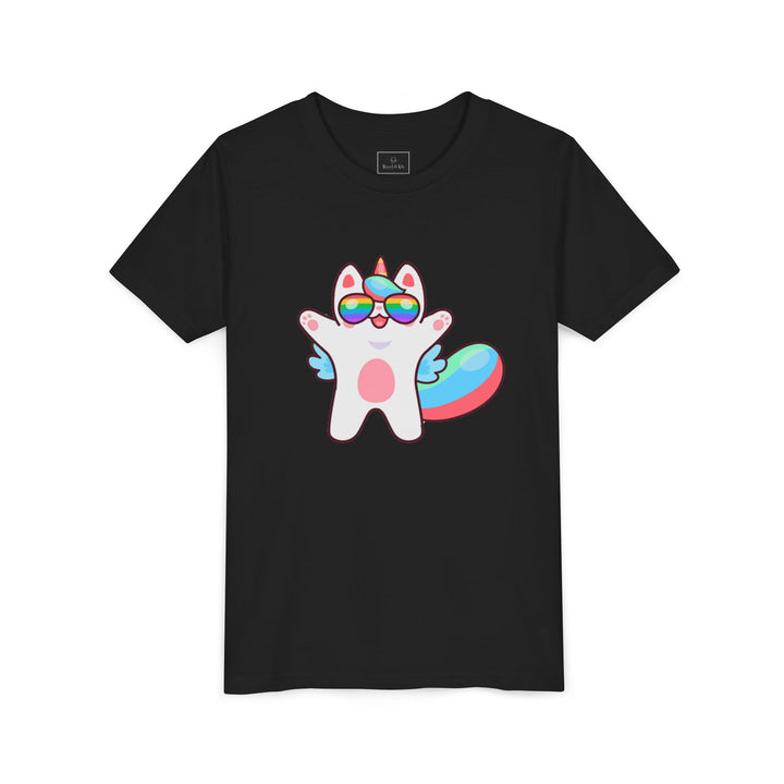 Caticorn Party Time Youth Short Sleeve Tee