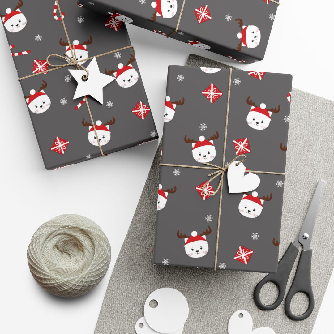 Reindeer Cat Gift Wrap
