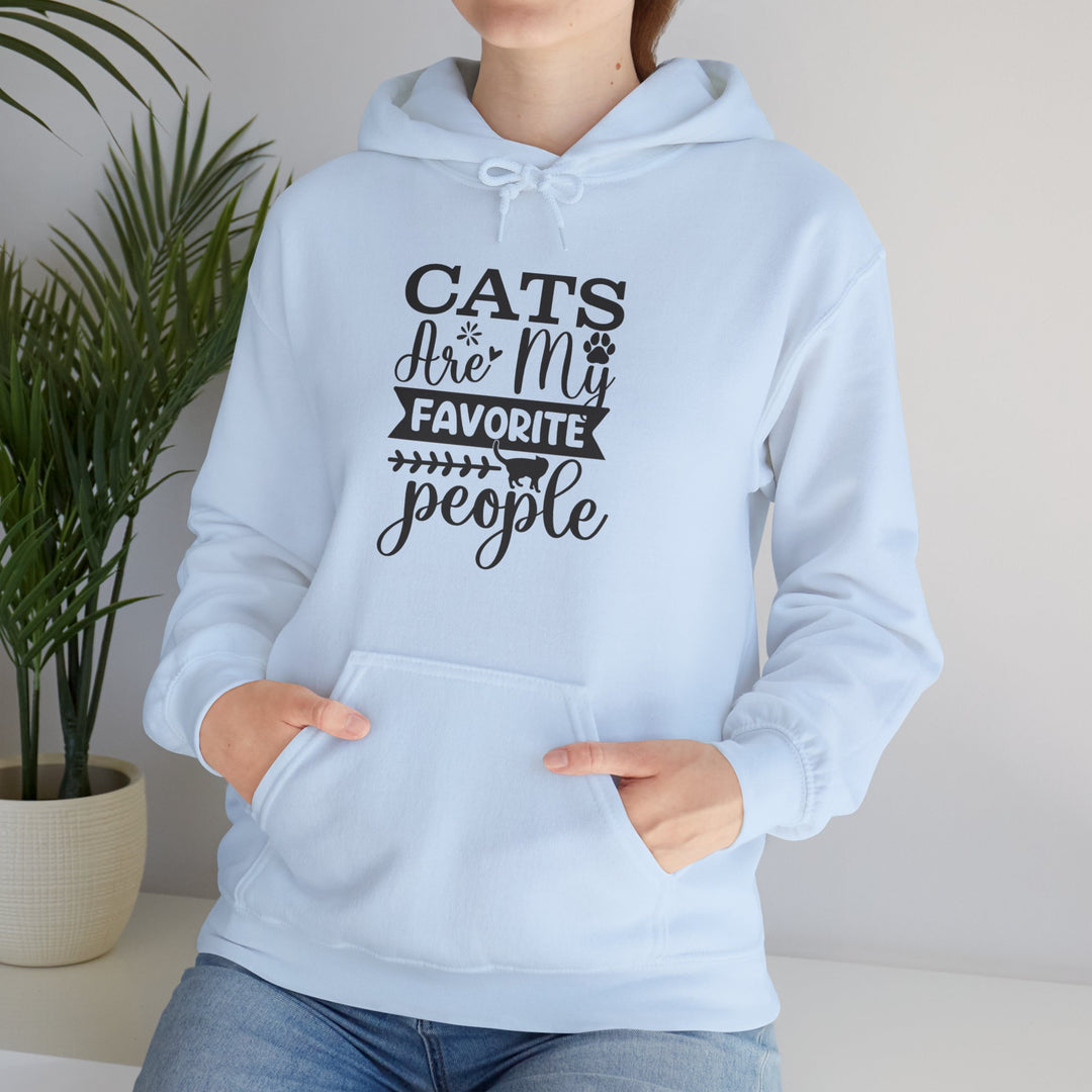 Cats Are My Favorite People Hooded Sweatshirt