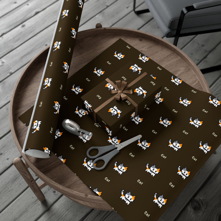 Video Game Cat Gift Wrap