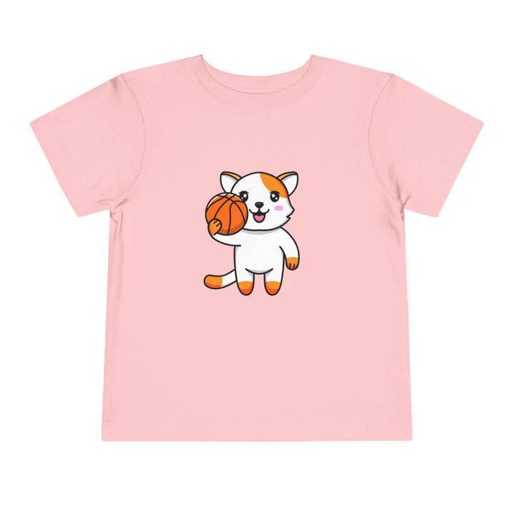 Basketball Cat Toddler Tee