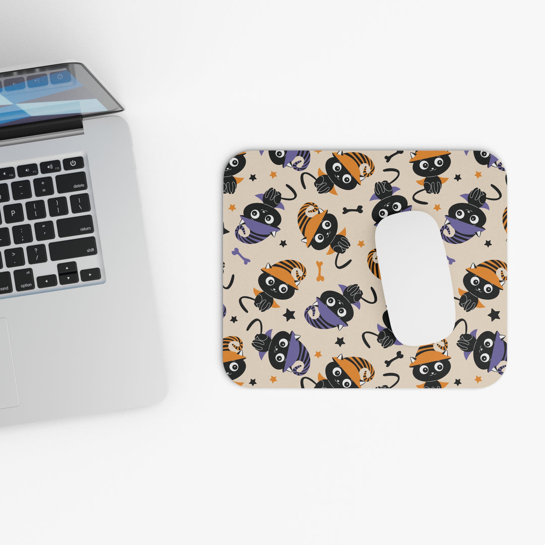 Cat Witch Mouse Pad
