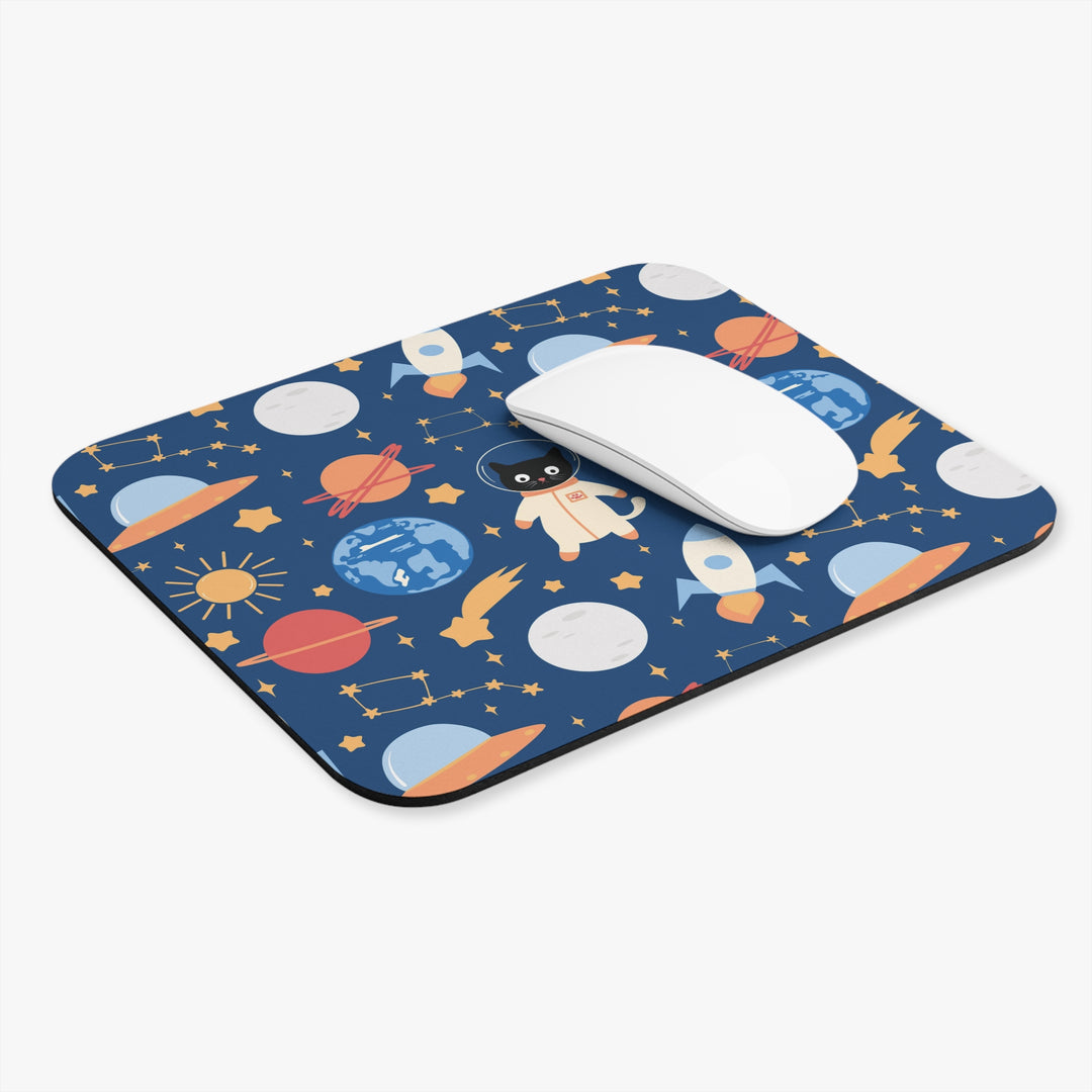 Cats and Planets Mouse Pad