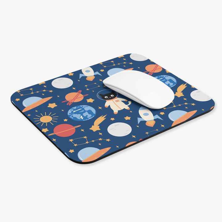 Cats and Planets Mouse Pad