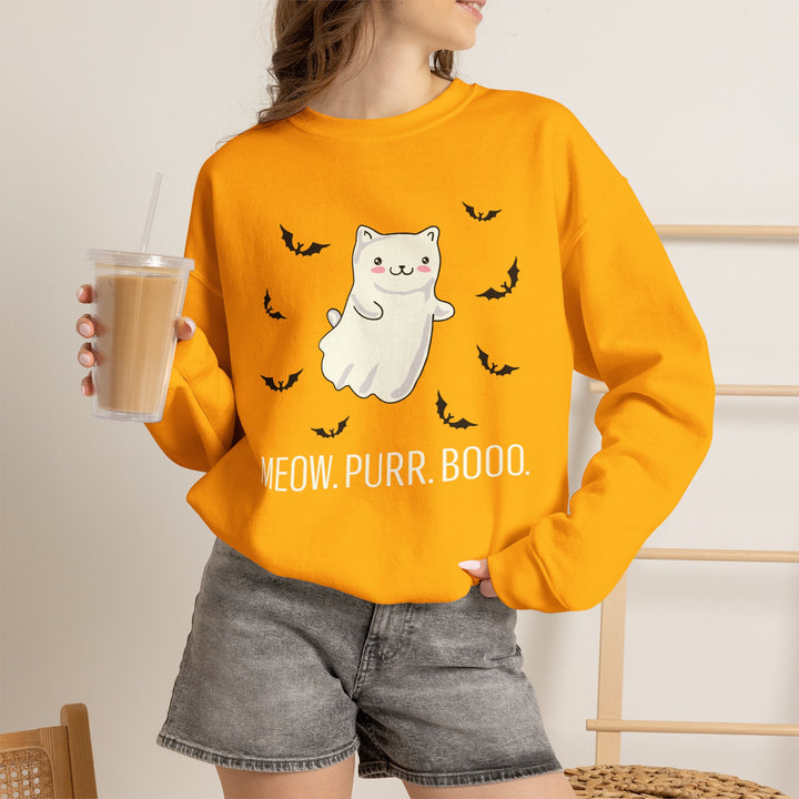 Meow. Purr. Boo. Unisex Crewneck Sweatshirt