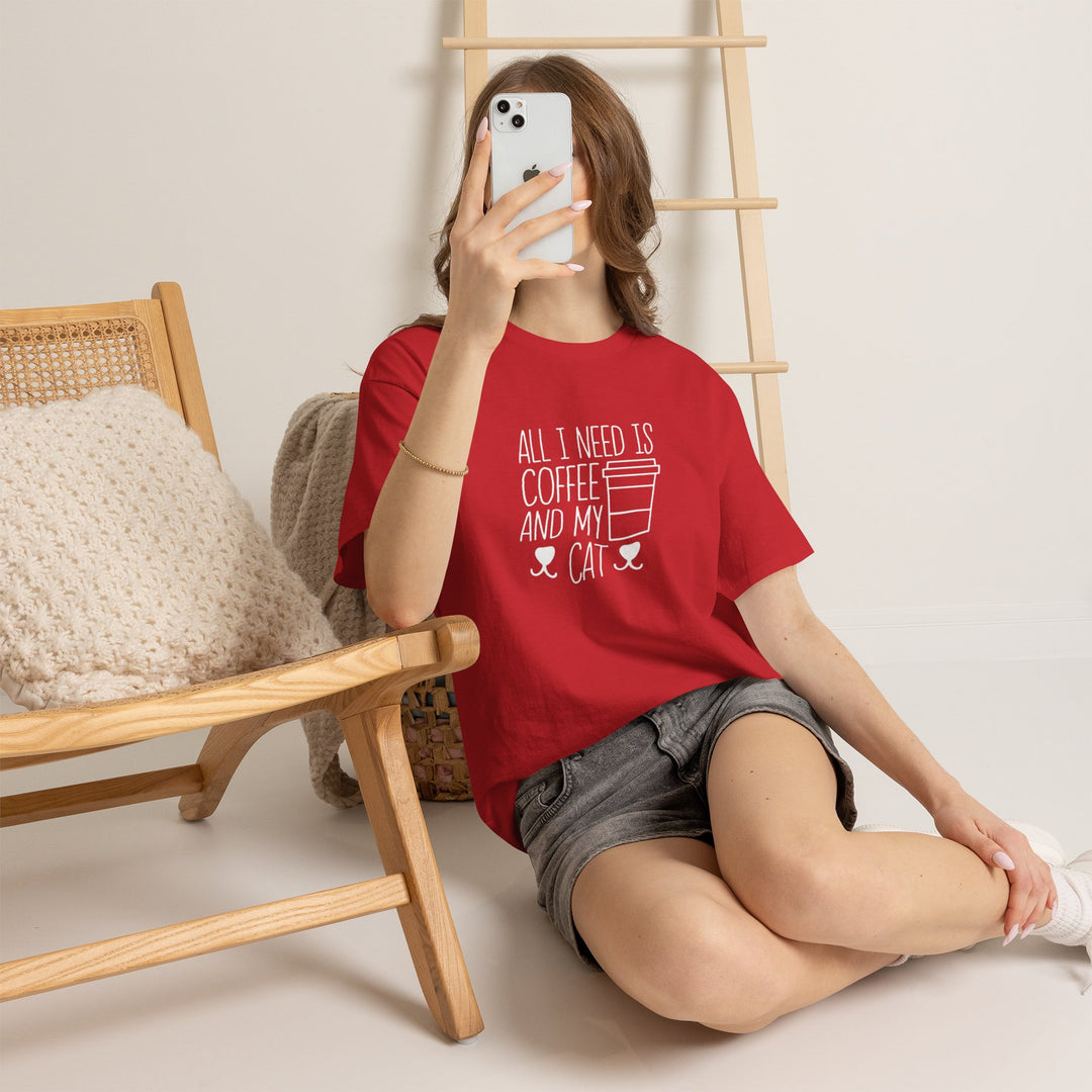 Coffee and My Cat Cotton Tee