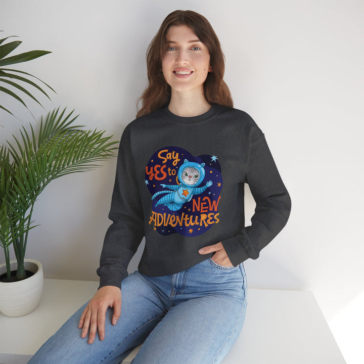 Adventure Kitty Crewneck Sweatshirt
