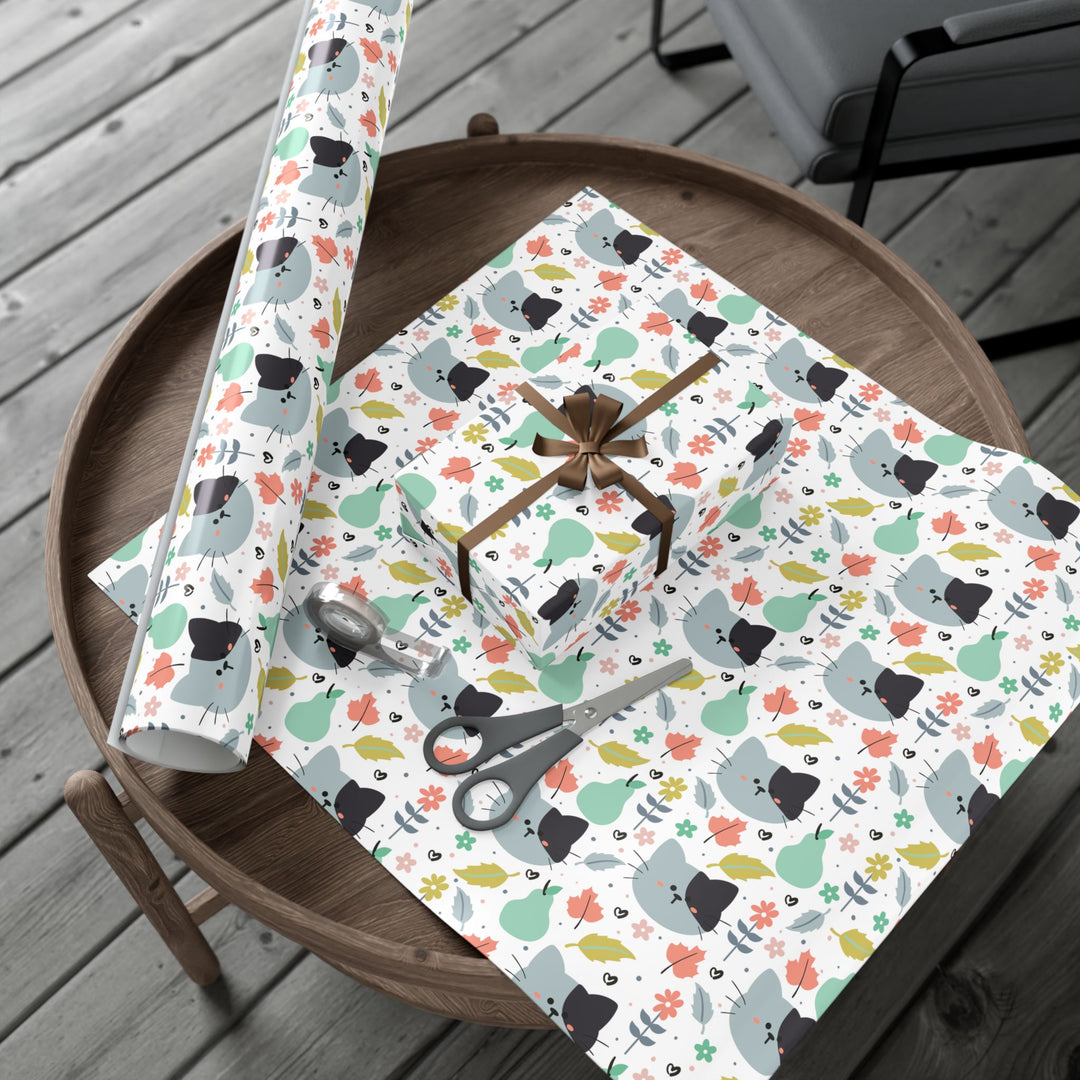 Purrs and Pears Gift Wrap