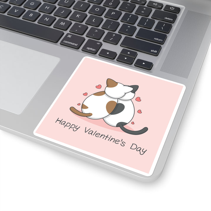 Cats in Love Square Sticker
