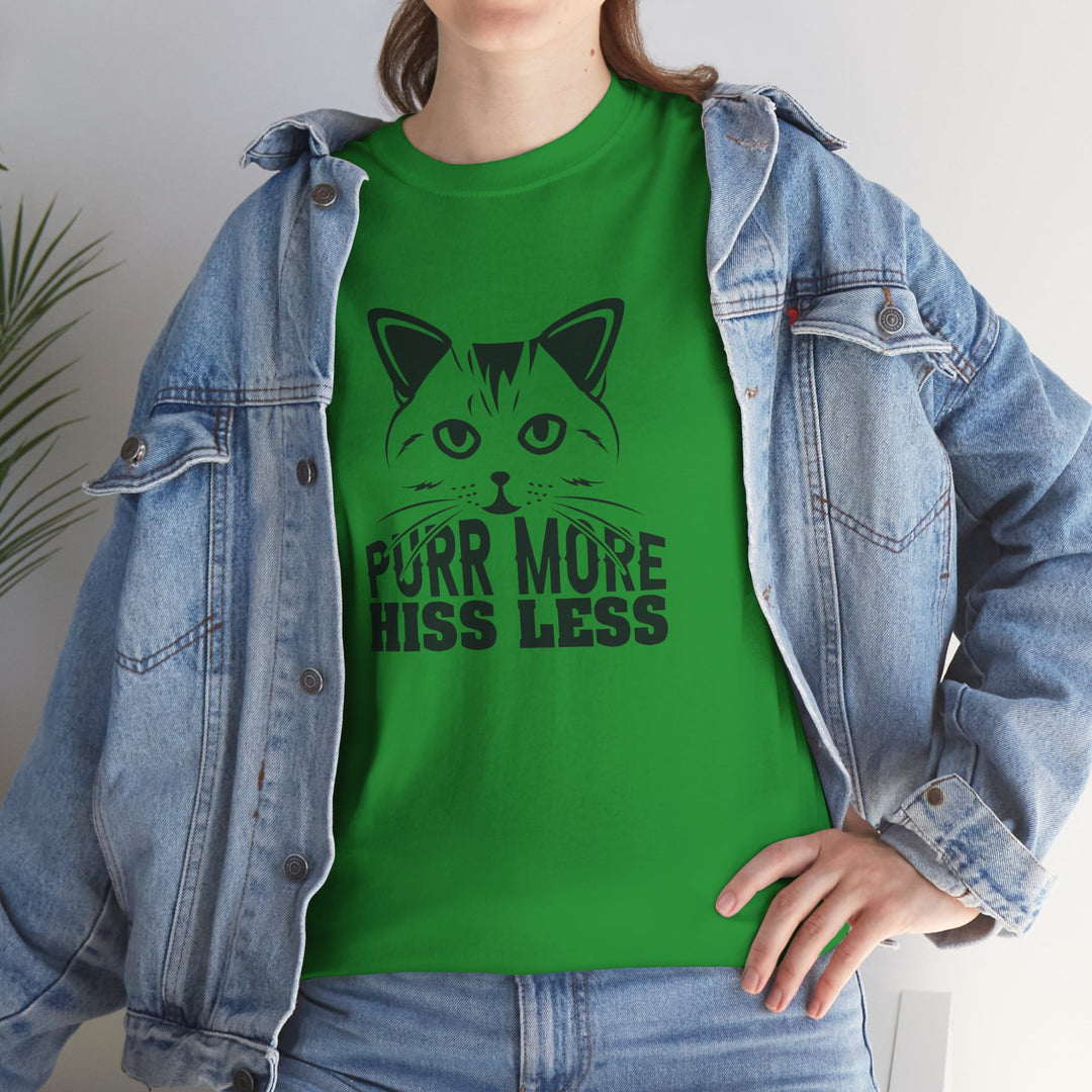 Purr More Hiss Less Cotton Tee
