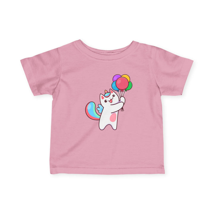 Caticorn and Balloons Infant Fine Jersey Tee