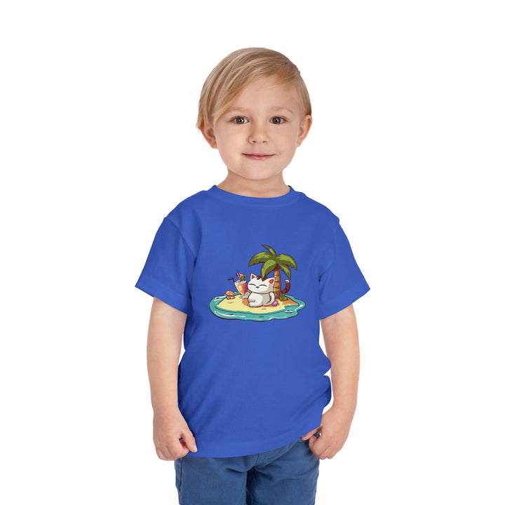 Tropical Cat Toddler Tee