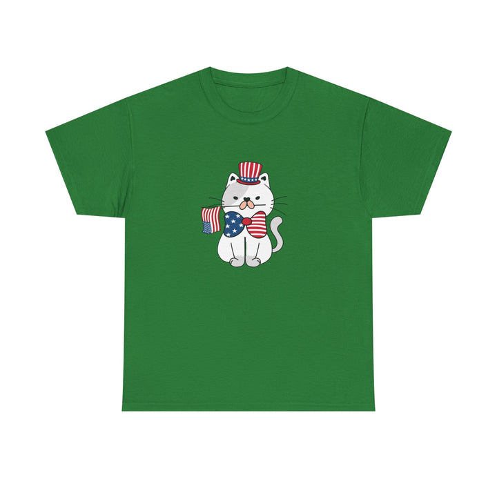 Patriotic Cat Cotton Tee