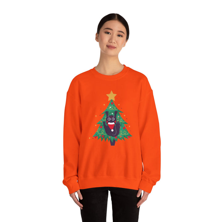 Tree Climbing Kitty Crewneck Sweatshirt