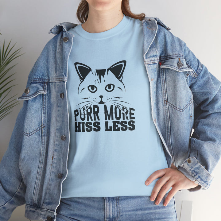 Purr More Hiss Less Cotton Tee