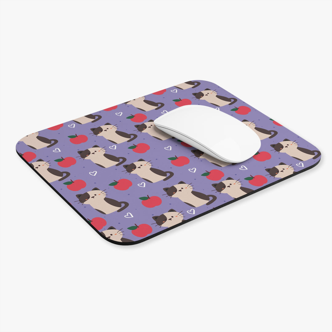 Cats and Apples Mouse Pad