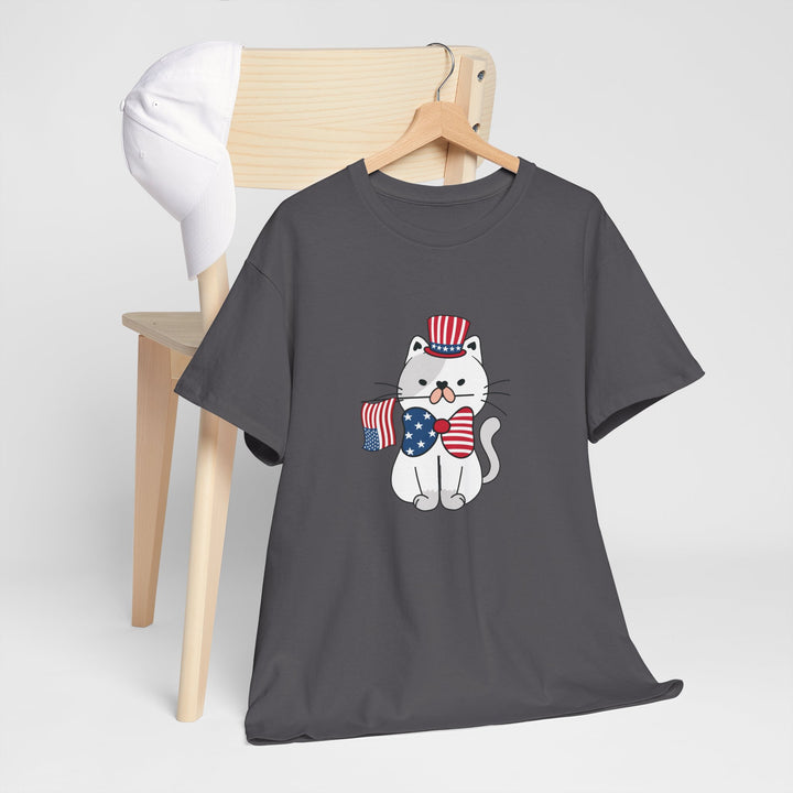 Patriotic Cat Cotton Tee