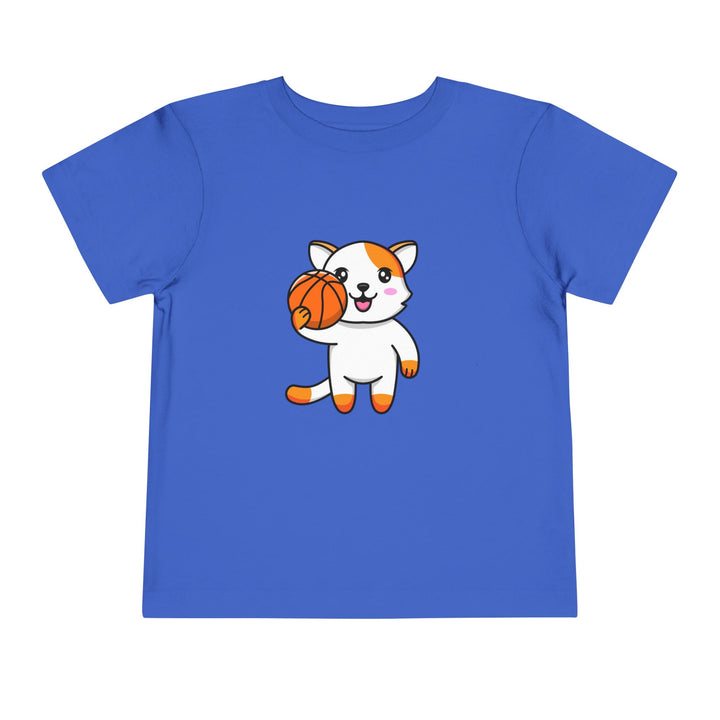 Basketball Cat Toddler Tee