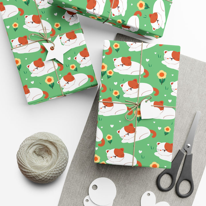 Sleeping Cat Gift Wrap