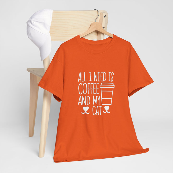 Coffee and My Cat Cotton Tee