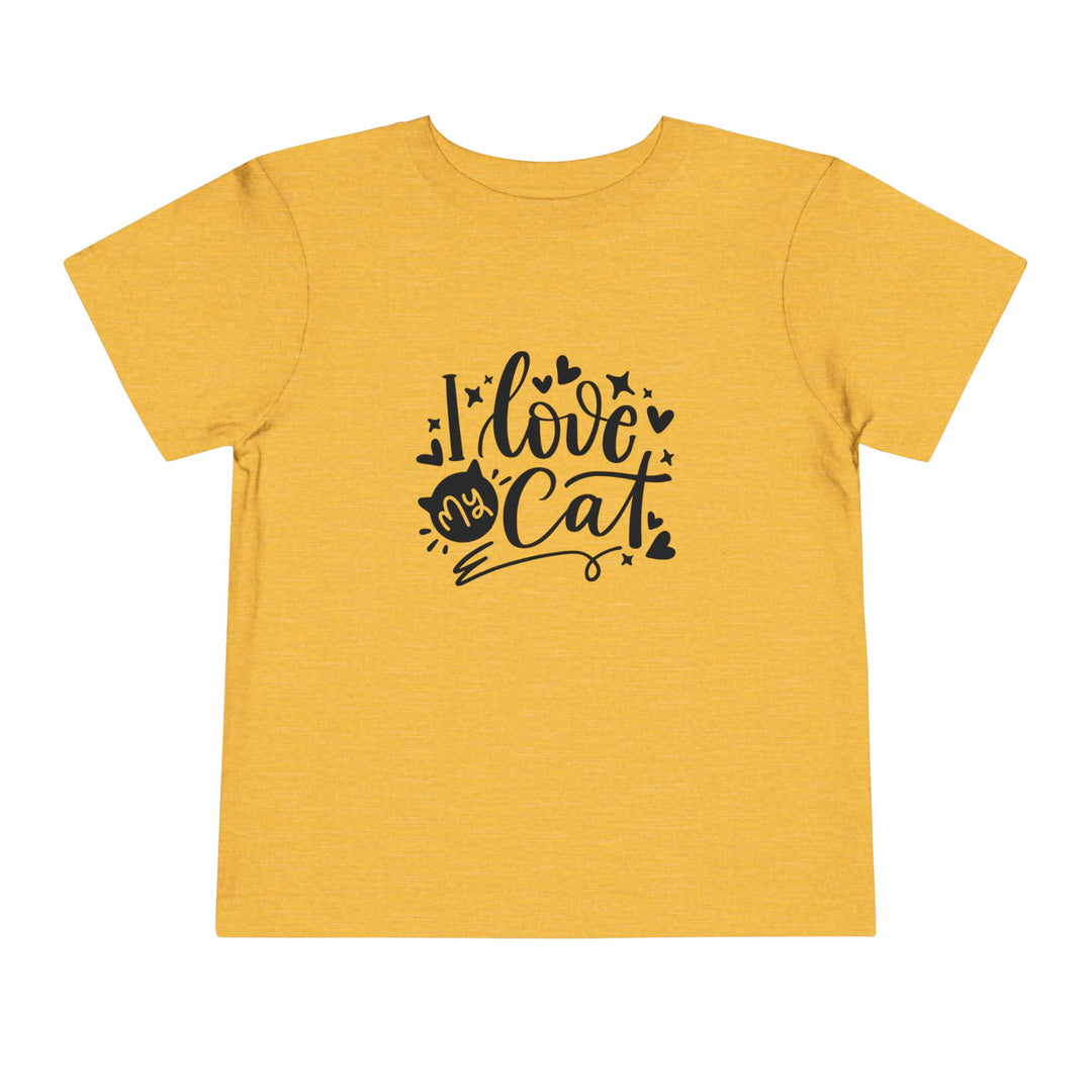 I Love My Cat Toddler Tee