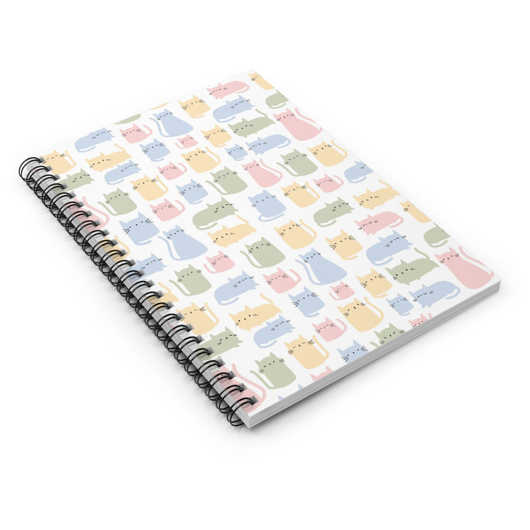 Pastel Cat Spiral Notebook