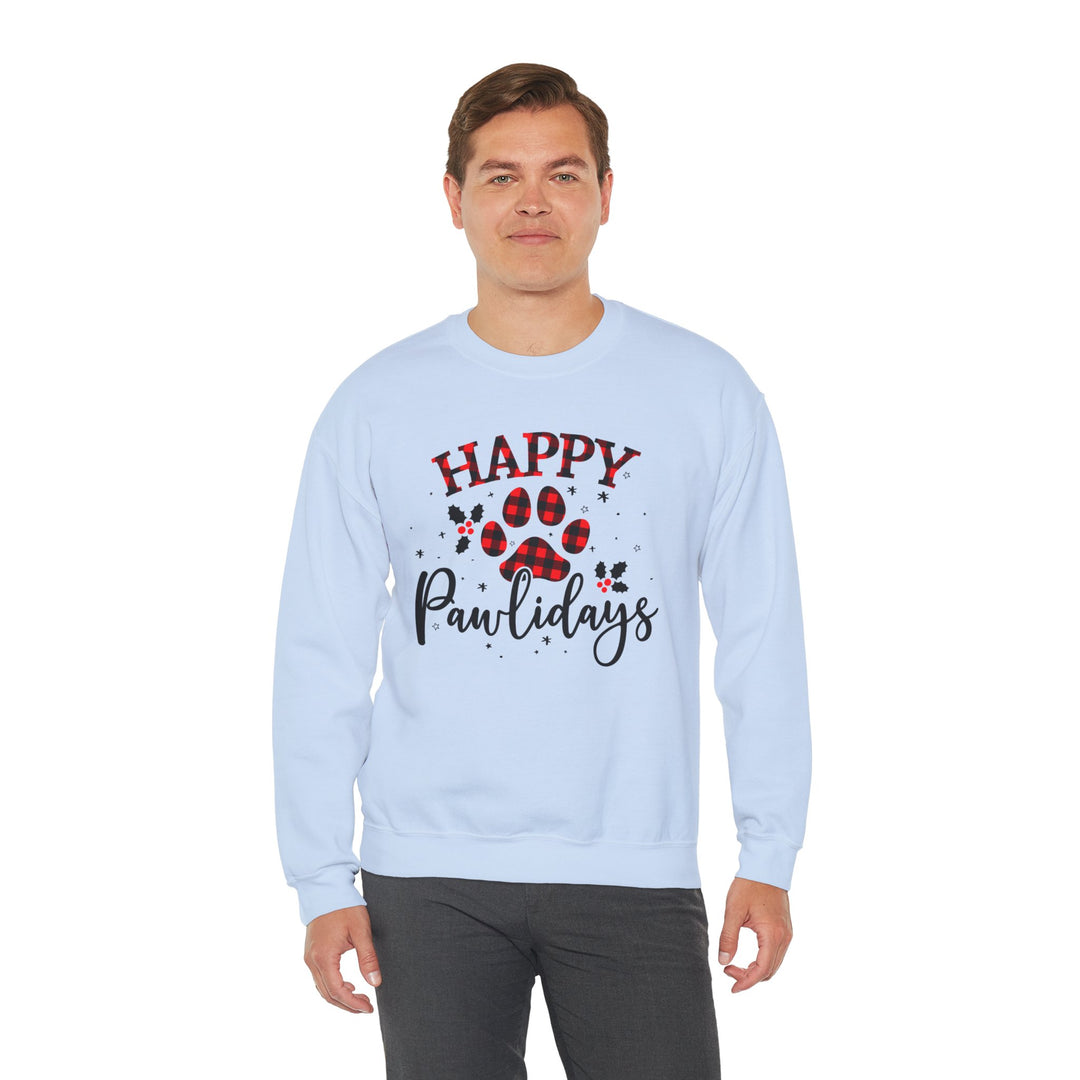 Happy Pawlidays Unisex Crewneck Sweatshirt