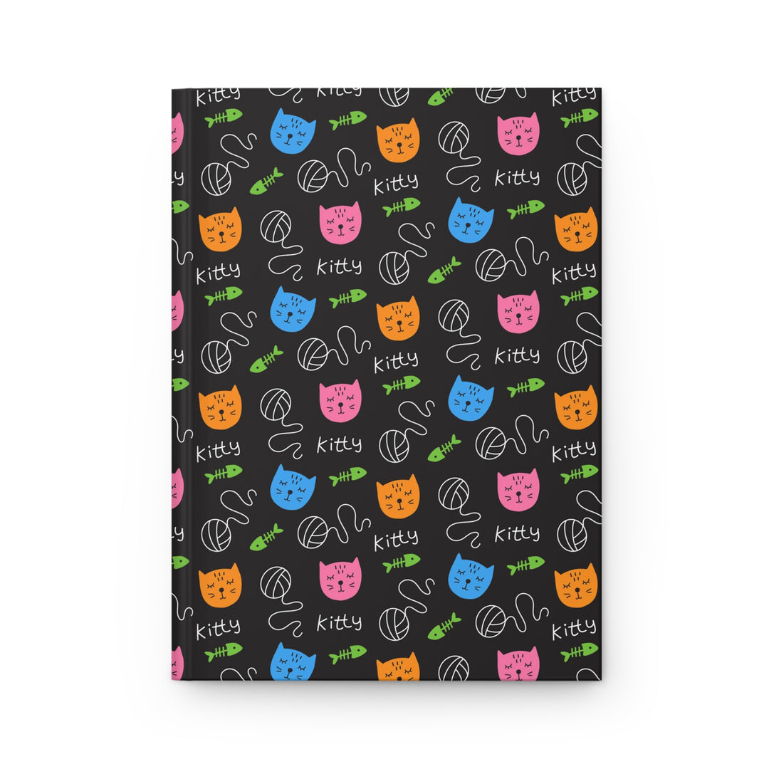 Bright Kitty Hardcover Journal