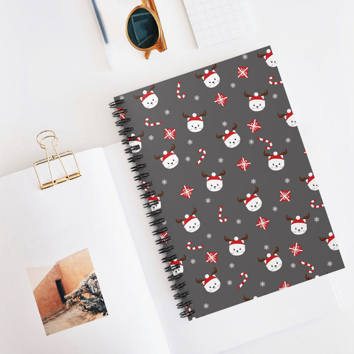 Reindeer Cat Spiral Notebook