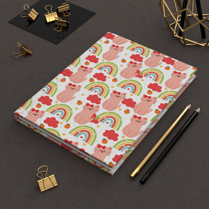 Kitties and Rainbows Hardcover Journal