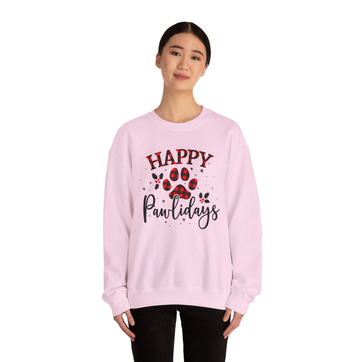Happy Pawlidays Unisex Crewneck Sweatshirt