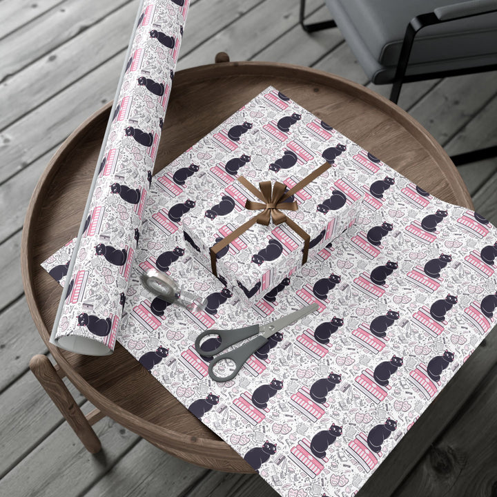 Literature Cat Gift Wrap
