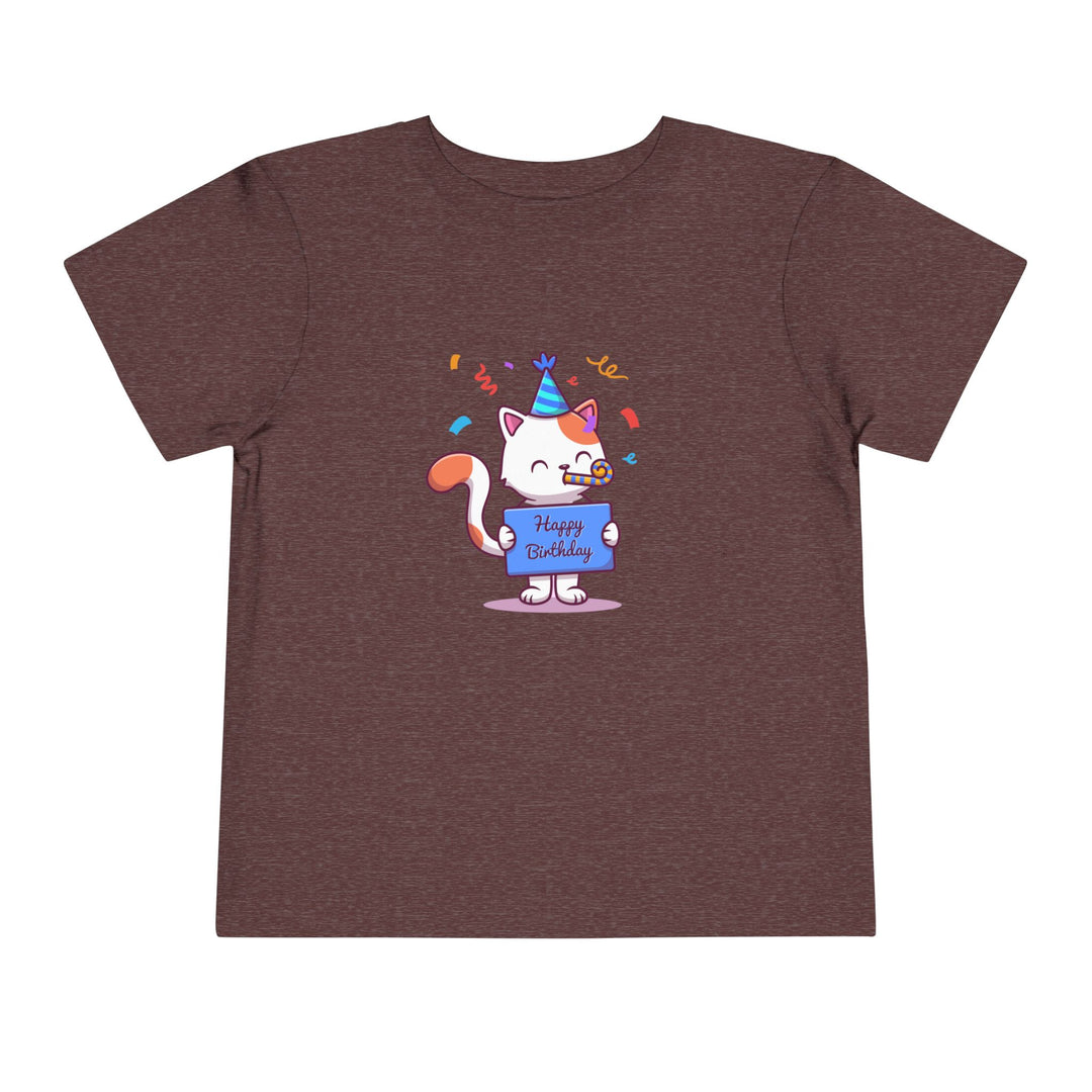 Birthday Celebration Cat Toddler Tee