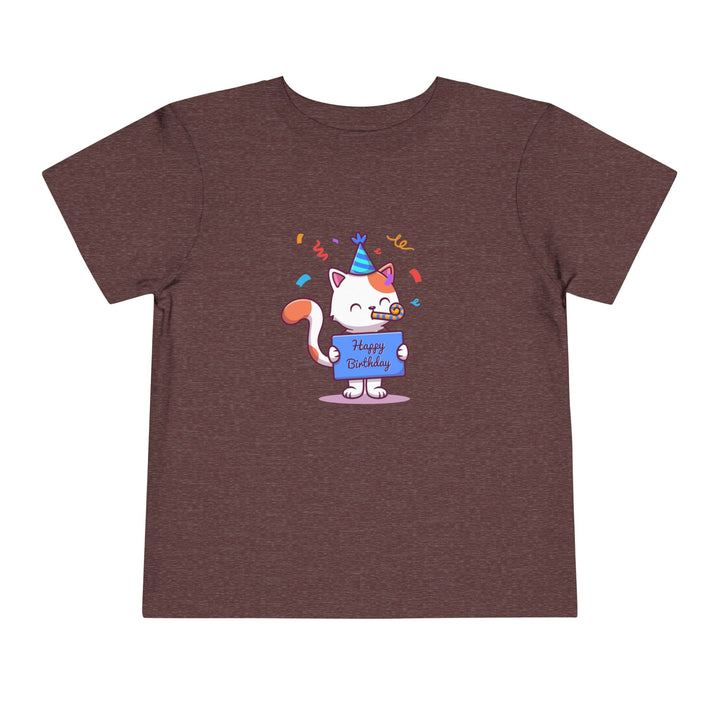Birthday Celebration Cat Toddler Tee