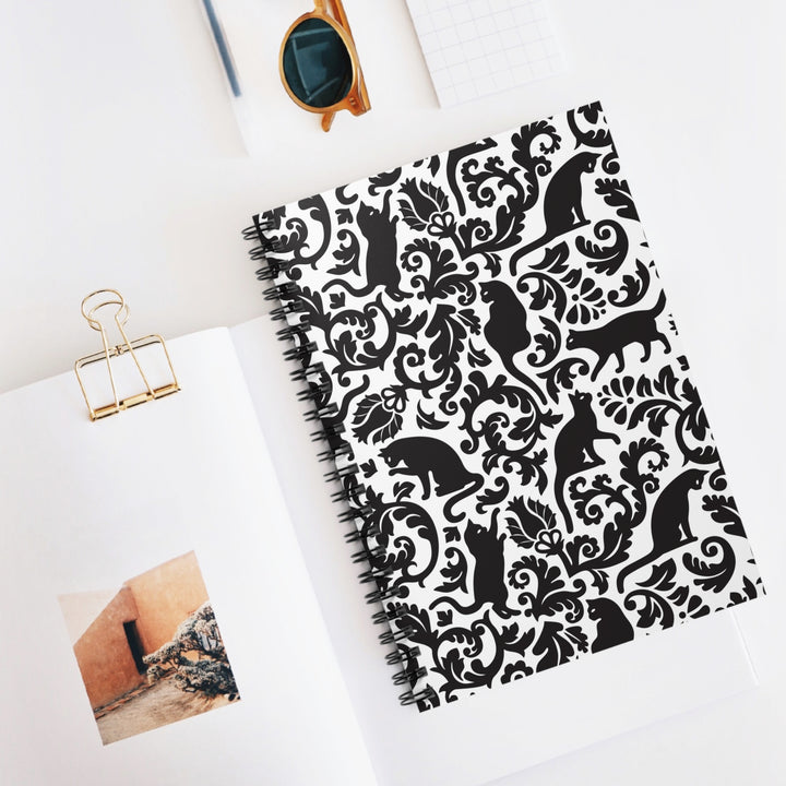 Toile Cat Spiral Notebook
