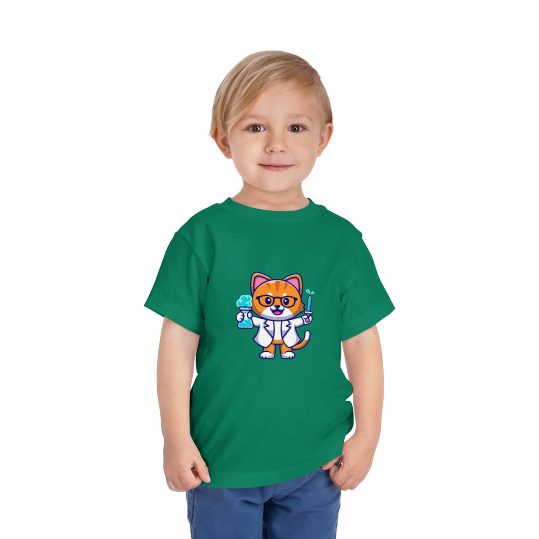 Scientist Kitty Toddler Tee
