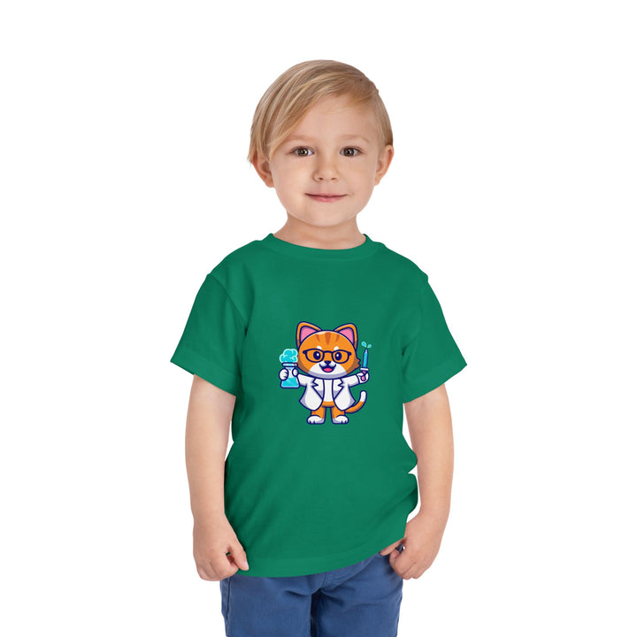 Scientist Kitty Toddler Tee