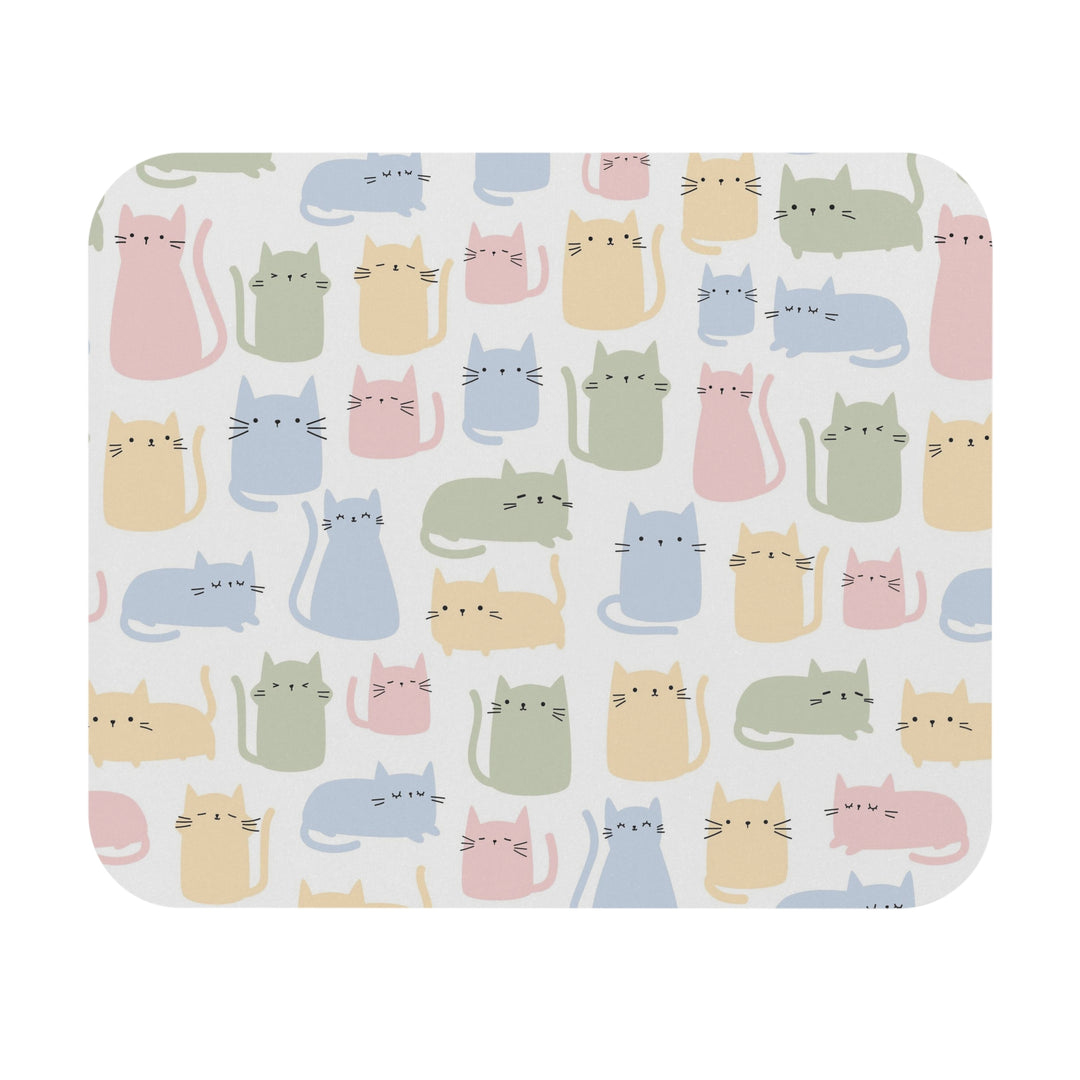 Pastel Cat Mouse Pad